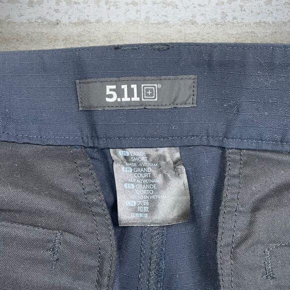Vintage 5.11 Tactical Pants Navy Blue Baggy Fit Cargos Military Double Knees 90s - Picture 4 of 4
